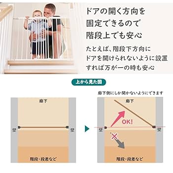ベビーダン　ベビーゲートフレックスフィット　階段上 Amazon.co.jp: ベビーダン フレックスフィット デラックス